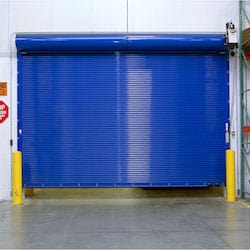 Blue Fire Door