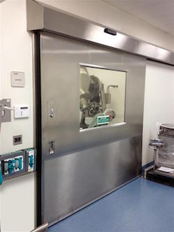 ASI -Pedestrian-Single Sliding Stainless Steel Door - Power